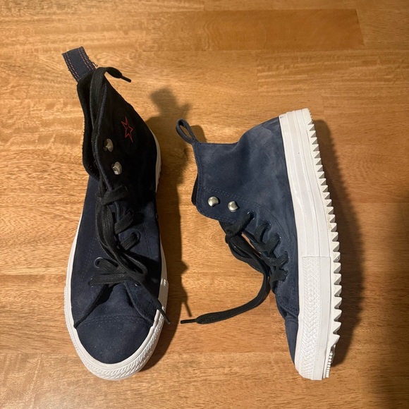 Converse Navy and White High-Top Sneakers - Picture 1 of 7